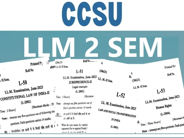 CCSU LLM 2 SEM STUDY MATERIALS